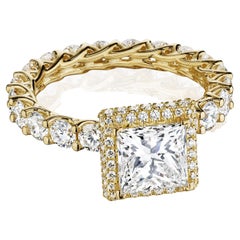 1.7ct Princess Diamond Engagement Ring "Addison"