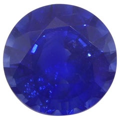 1.7ct Round Royal Intense Blue Sapphire GIA Certified Sri Lanka
