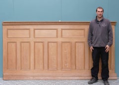 17m Run of Dado Height Reclaimed Oak Wall Panelling