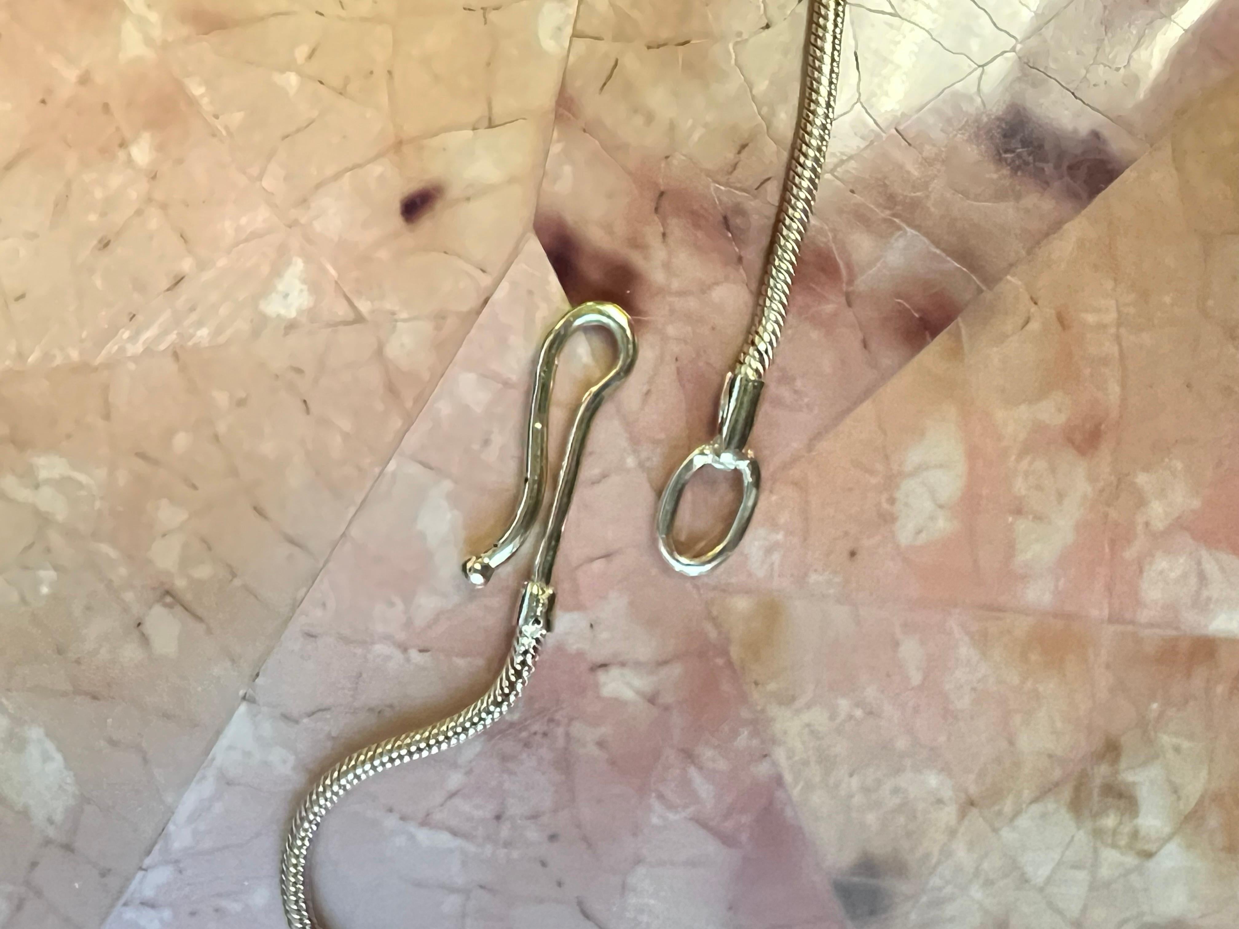 1.7 mm Schlangenkette 18k Gelbgold mit Hakenverschluss für Damen oder Herren im Angebot