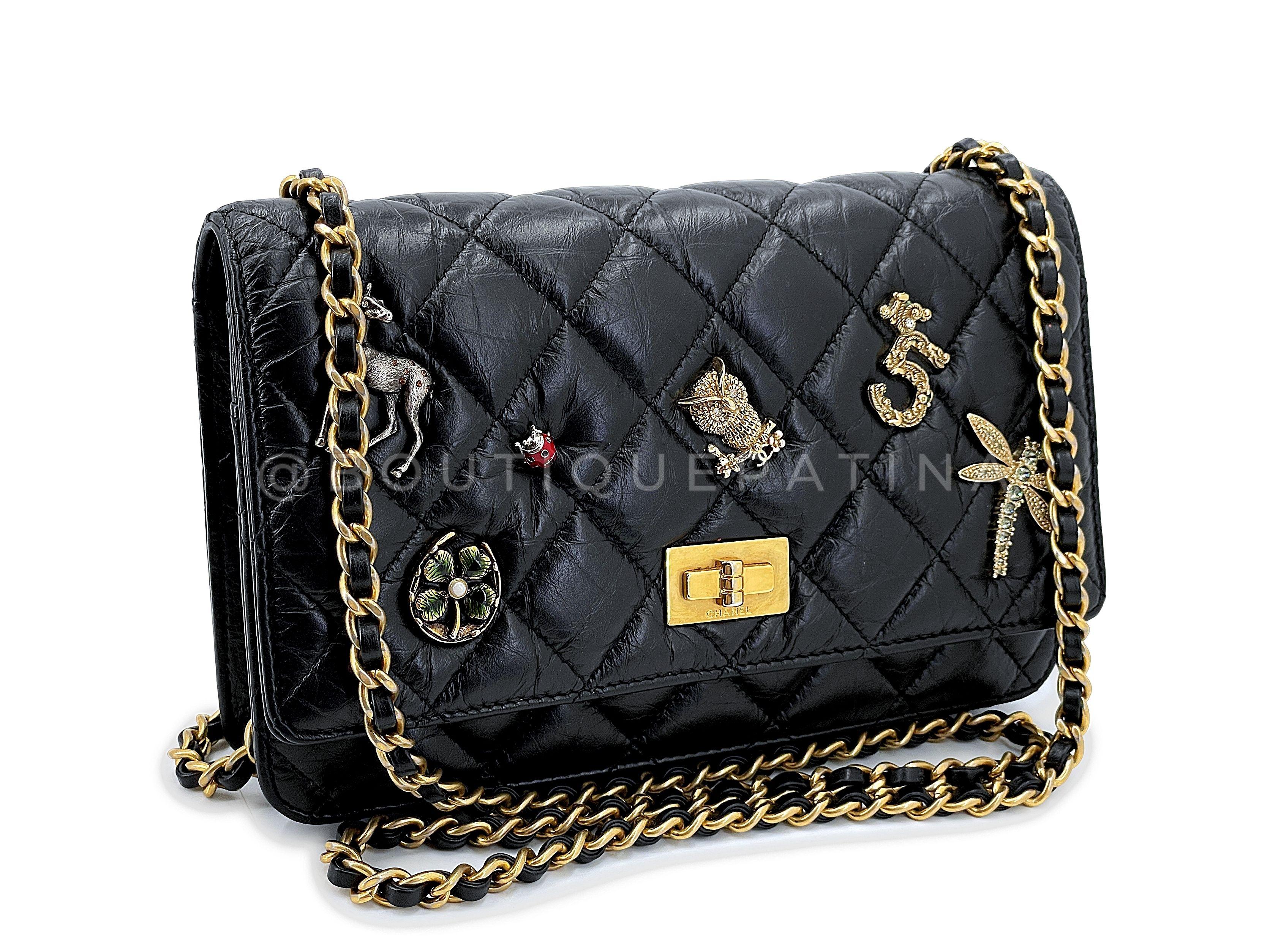 Store item: 67604
A very special release for one of our favorite versatile Chanel models. 

The WOC is a must-have Chanel, due to its chic style and extreme versatility. The long woven antiquated gold chain can be worn single across the body, double