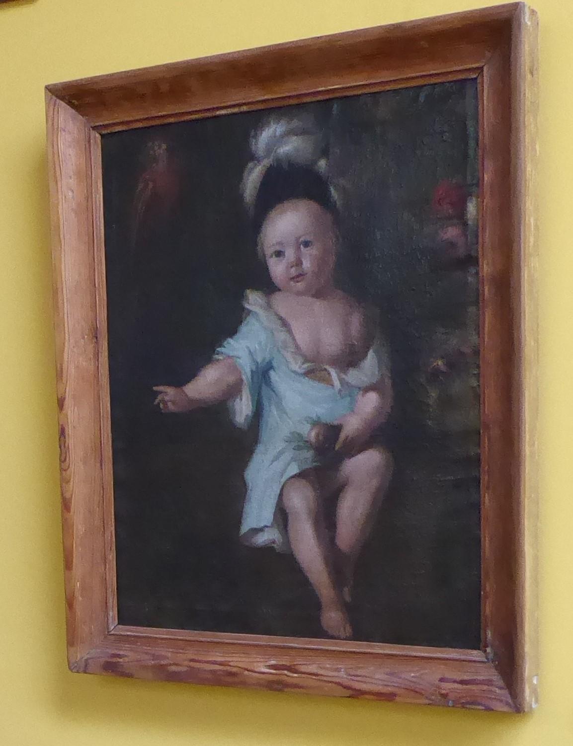 17t century oil painting on canvas In Fair Condition For Sale In Perth, GB