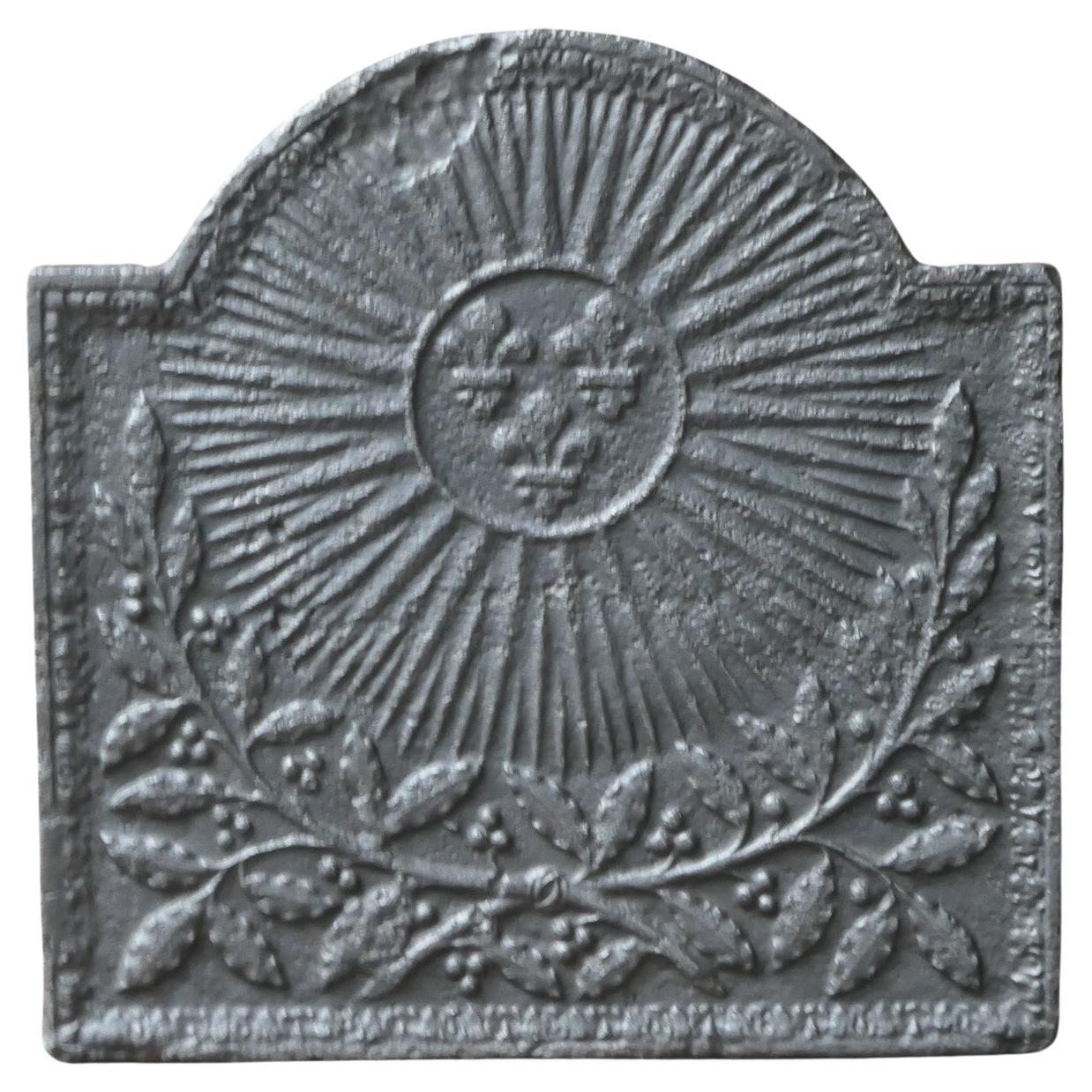 17./18. Jh. Französischer Louis XIV 'Wappen von Frankreich' Kaminaufsatz / Aufkantung