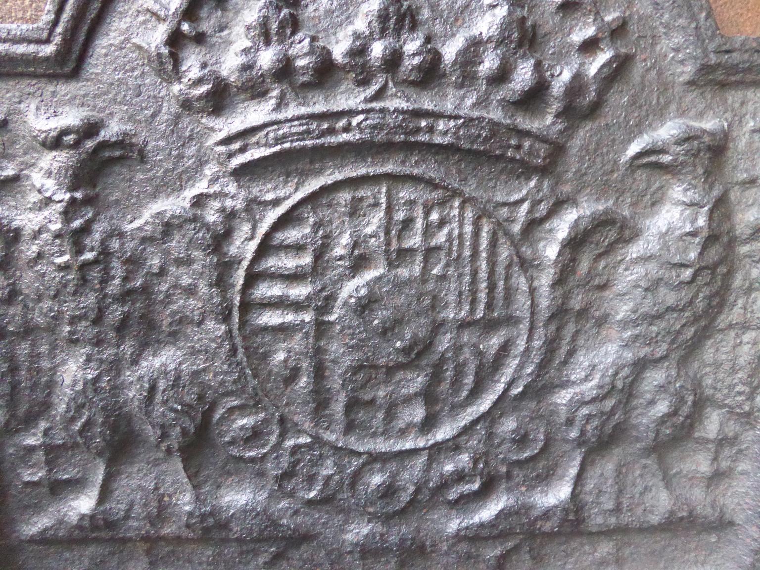 French 17th-18th Century 'Arms of Loraine' Fireback