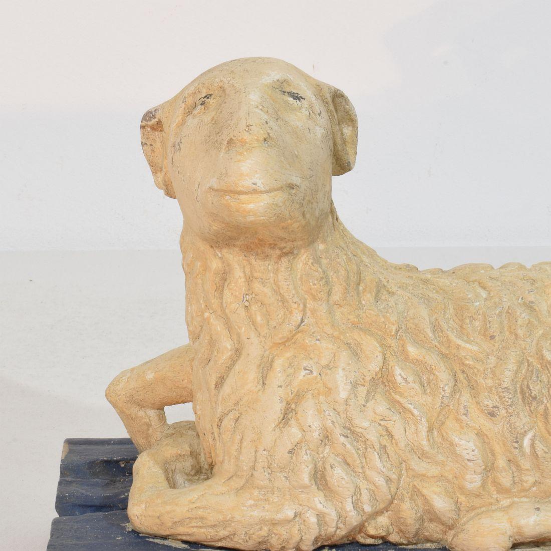 17th-18th Century Baroque Religious French Lamb of God For Sale 5