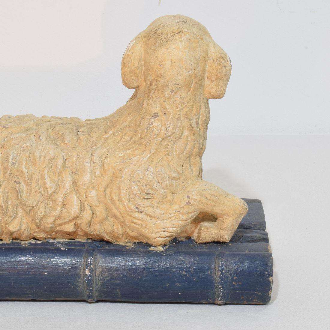17th-18th Century Baroque Religious French Lamb of God For Sale 8