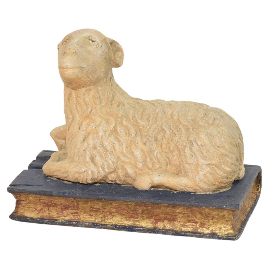 Lamb of God, agneau religieux français baroque du 17e-18e siècle