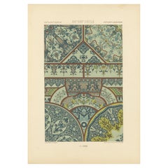 Decoración de techos de los siglos XVII-XVIII - Motivos rococó y barrocos en paneles, ca.1869