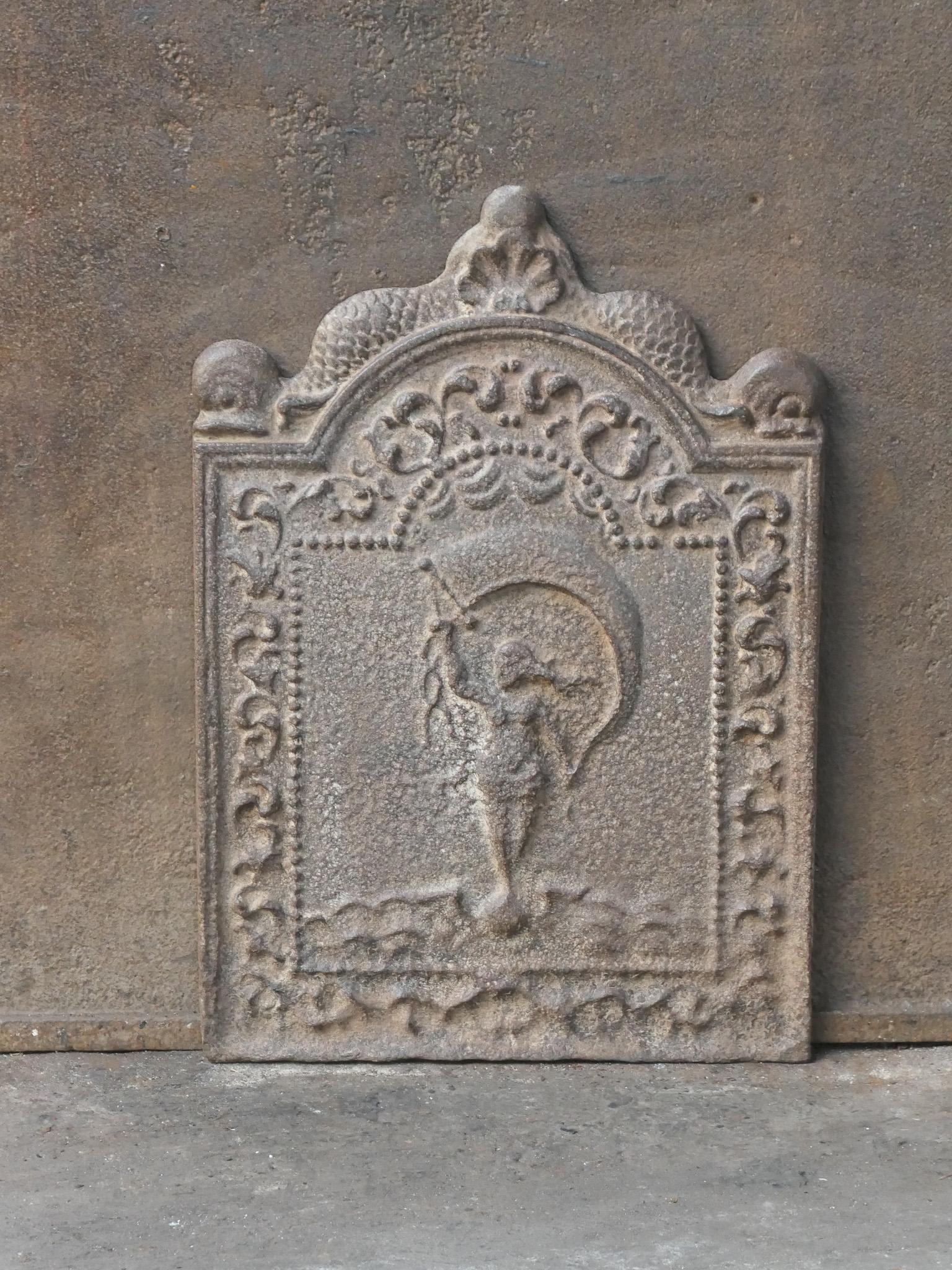 Louis XIV 17th-18th Century Dutch Fortuna Fireback For Sale