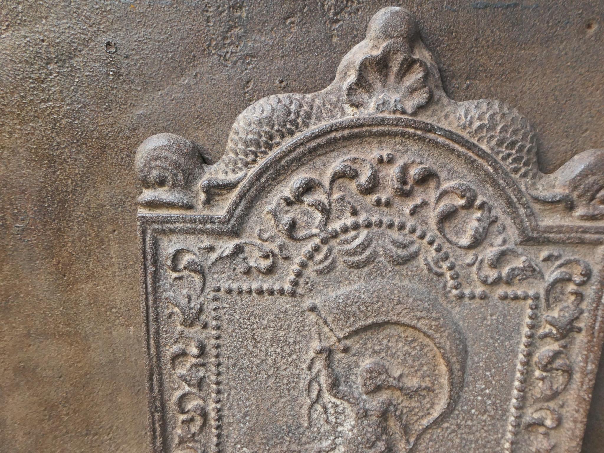 17th-18th Century Dutch Fortuna Fireback For Sale 3