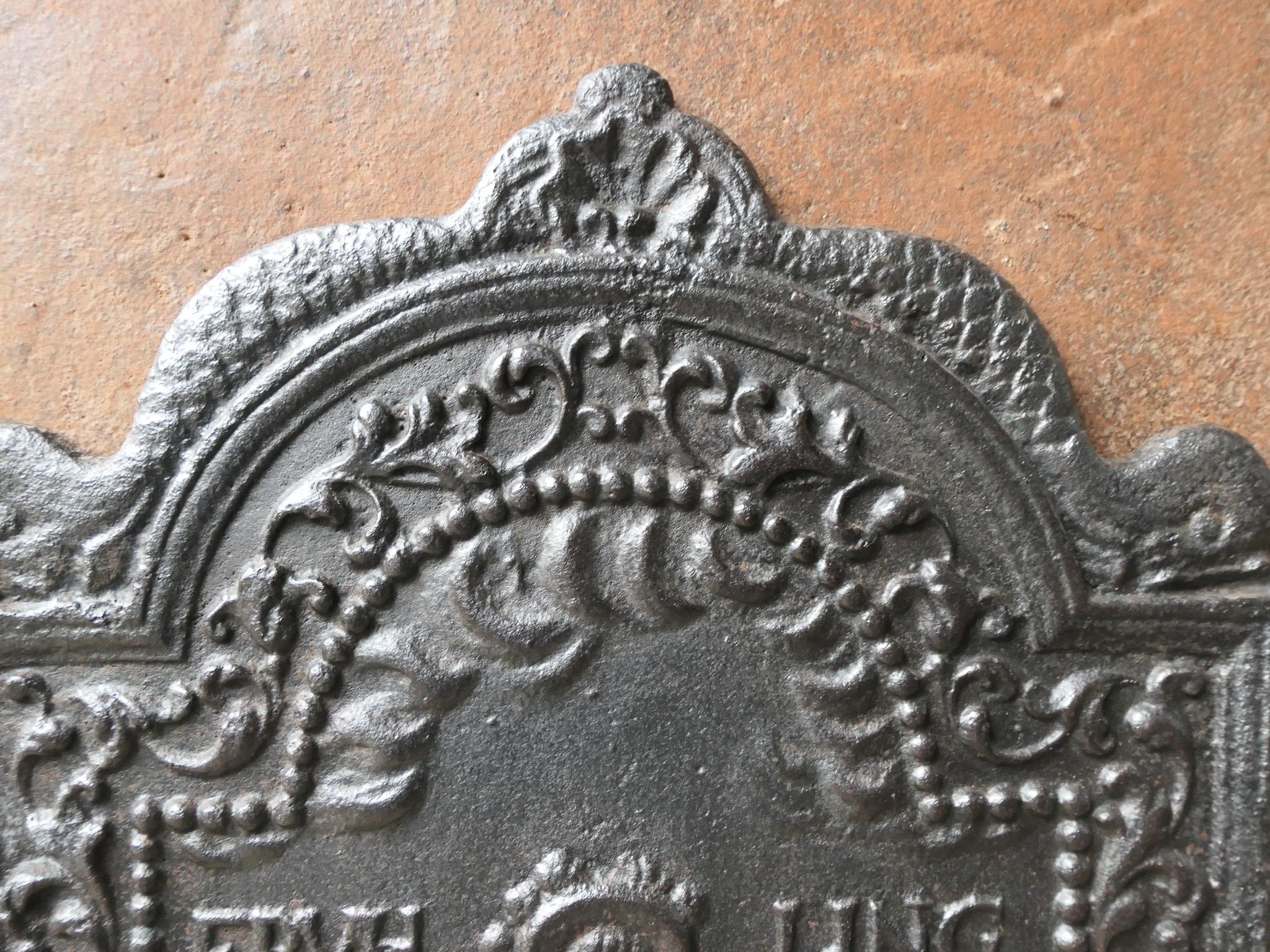 Niederländischer Louis XIV.-Periode „Frühling“ Kaminschirm / Rückwand, 17.-18. Jahrhundert im Angebot 2