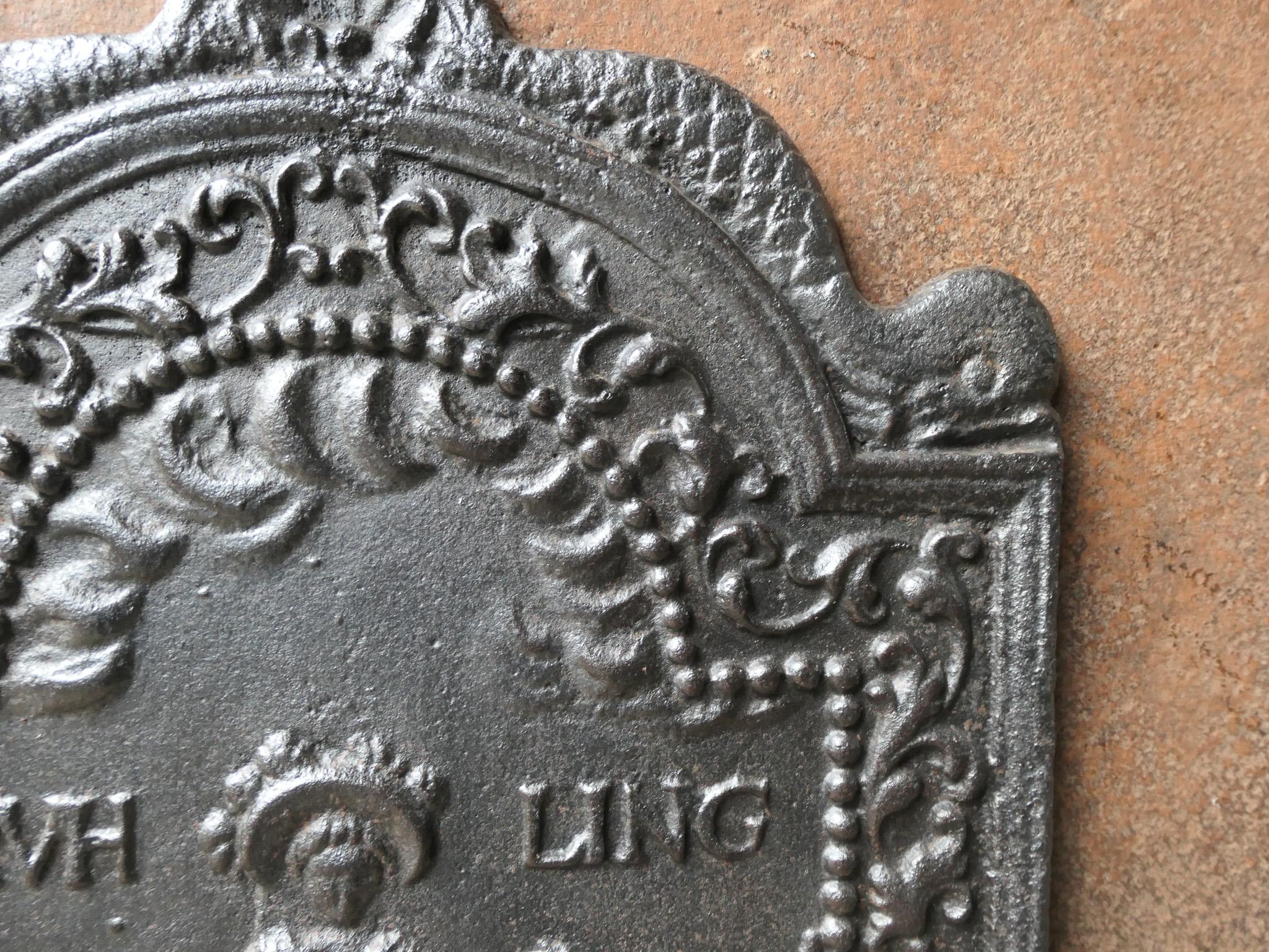 Niederländischer Louis XIV.-Periode „Frühling“ Kaminschirm / Rückwand, 17.-18. Jahrhundert im Angebot 3