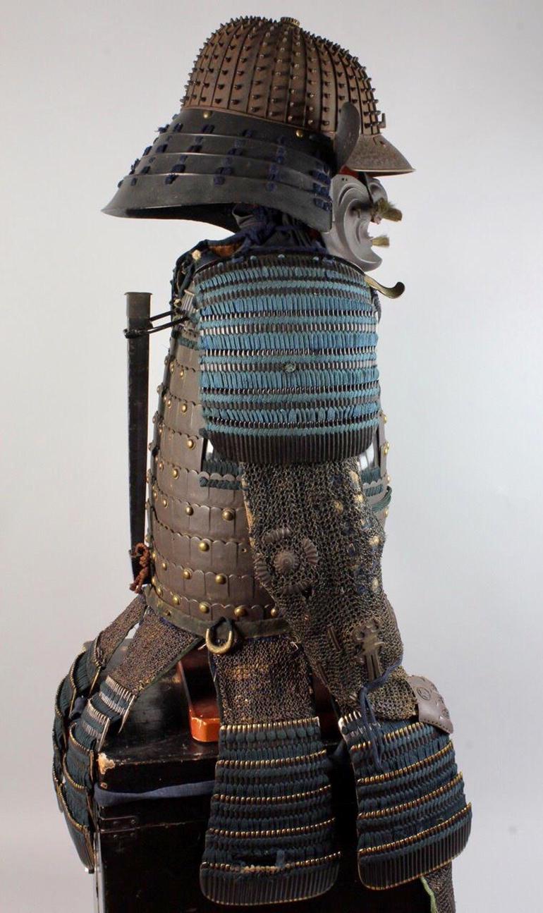 Metalwork 17th-18th Century, Edo, A Set of Antique Japanese Samurai Armor