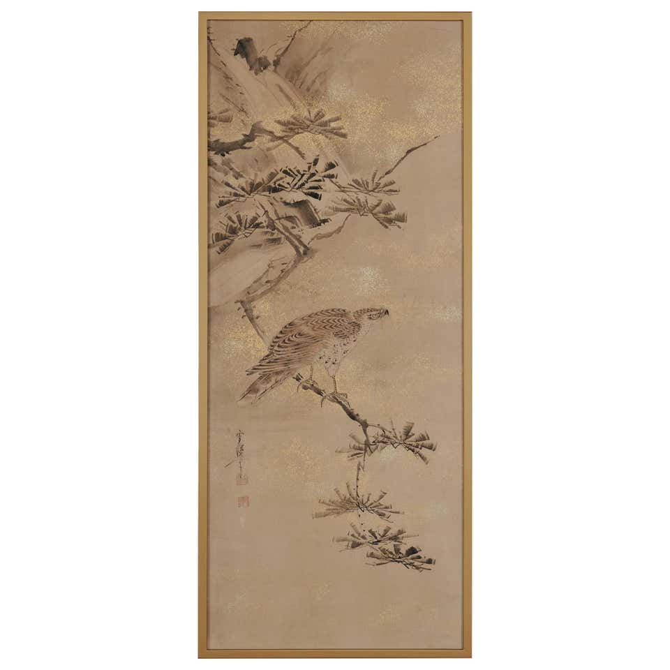 Japanese Painting, 17th Century, Tale of Genji, Makibashira, Tosa ...