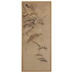 Japanese Painting, Framed, 17th-18th Century, Falcon by Yamaguchi Sekkei