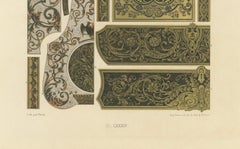 Panneaux décoratifs français du 17e au 18e siècle - Rinceaux et incrustations dorés, c.1869