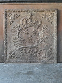 17th-18th Century French Louis XIV 'Arms of France' Fireback / Backsplash