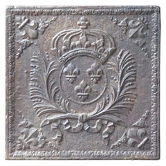 17th-18th Century French Louis XIV 'Arms of France' Fireback