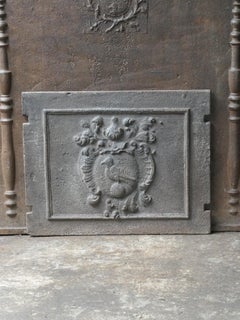 17th-18th Century French Louis XIV 'Coat of Arms' Fireback / Backsplash