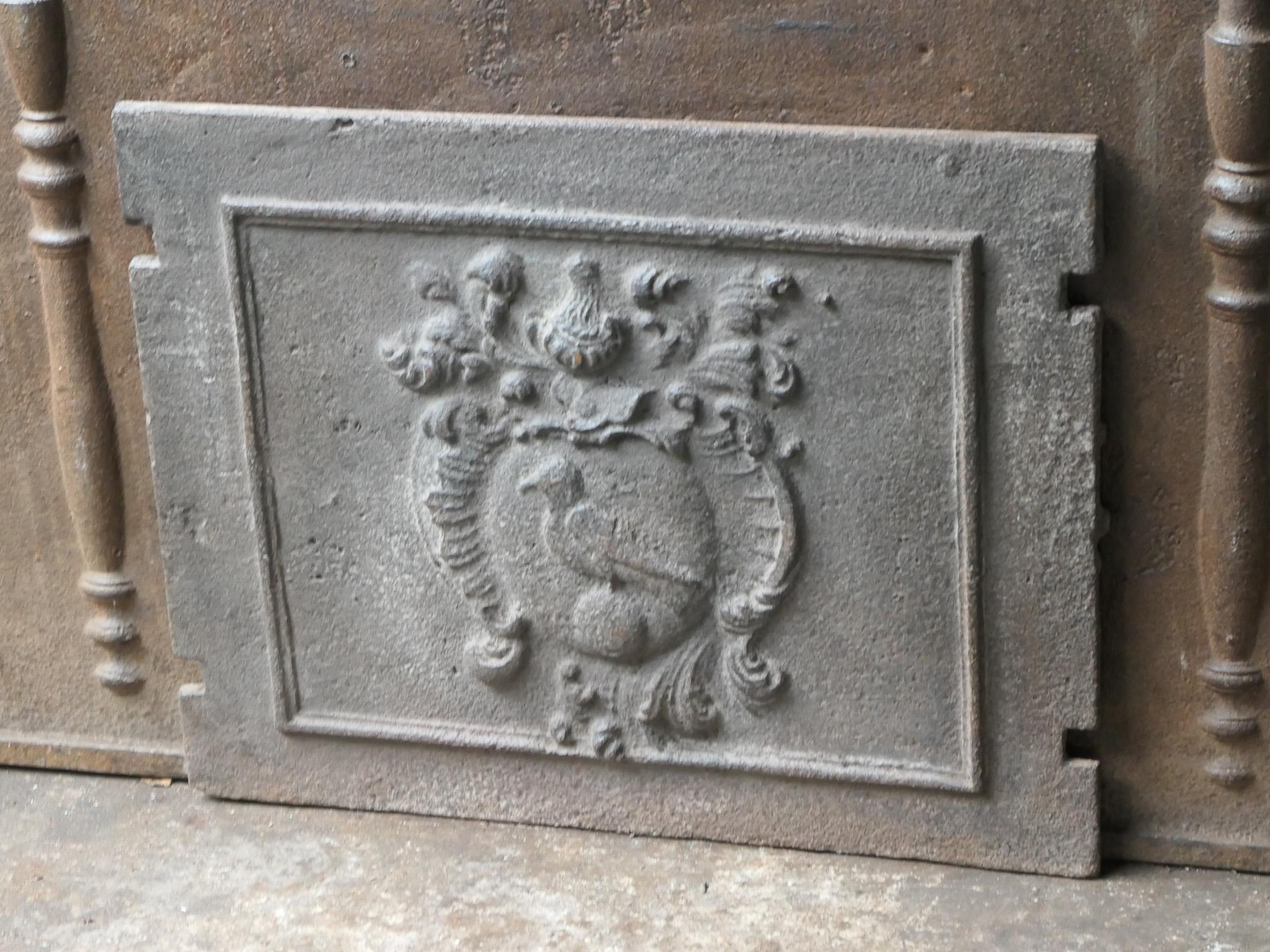 17th-18th Century French Louis XIV 'Coat of Arms' Fireback / Backsplash For Sale 2