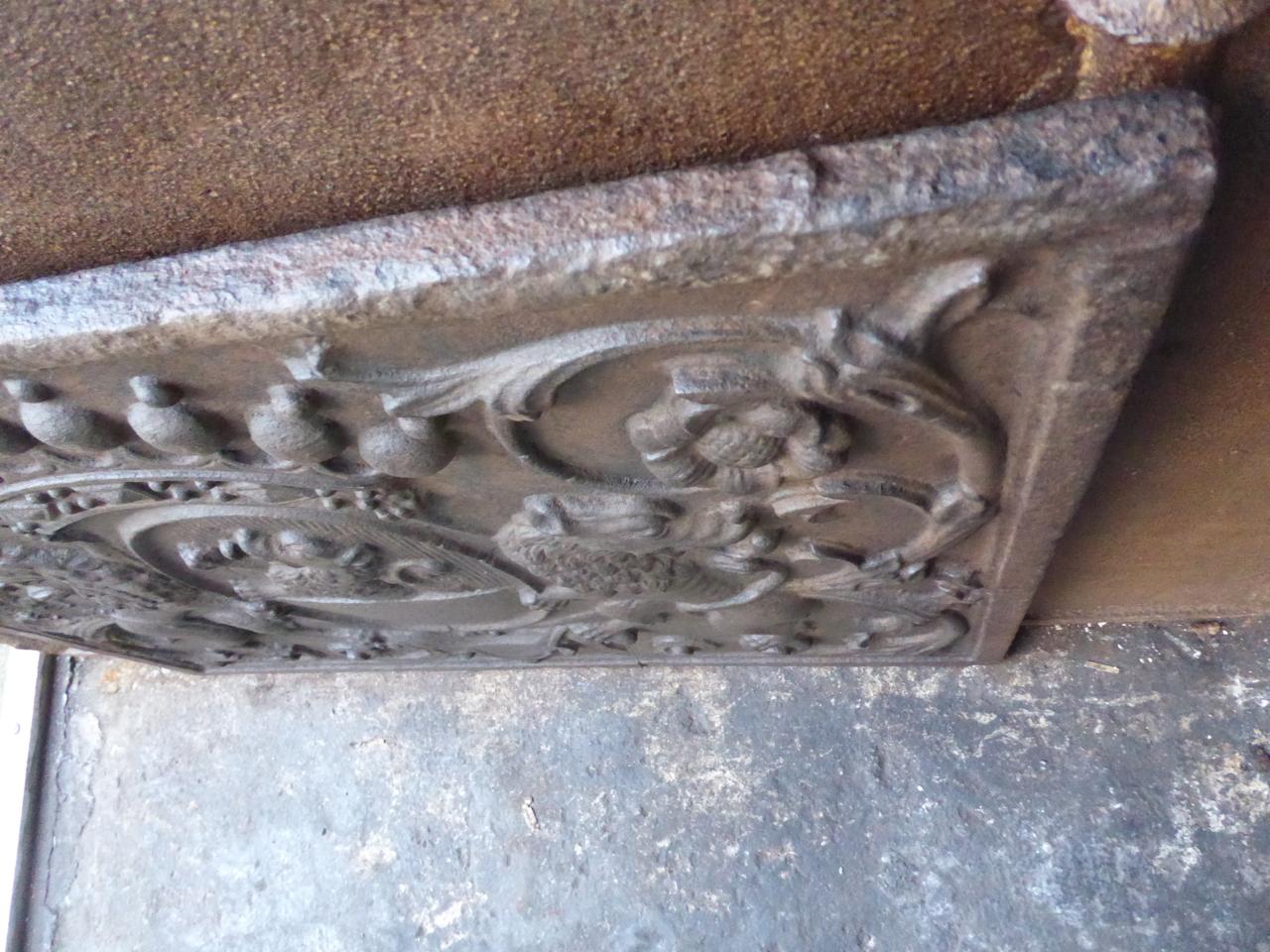 18th Century Fireback with Coat of Arms of Eltz Family 3