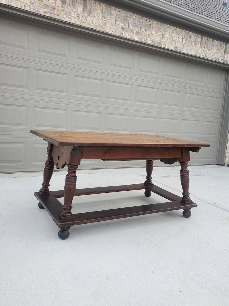 Antique Swiss Country Pay Table For Sale 3