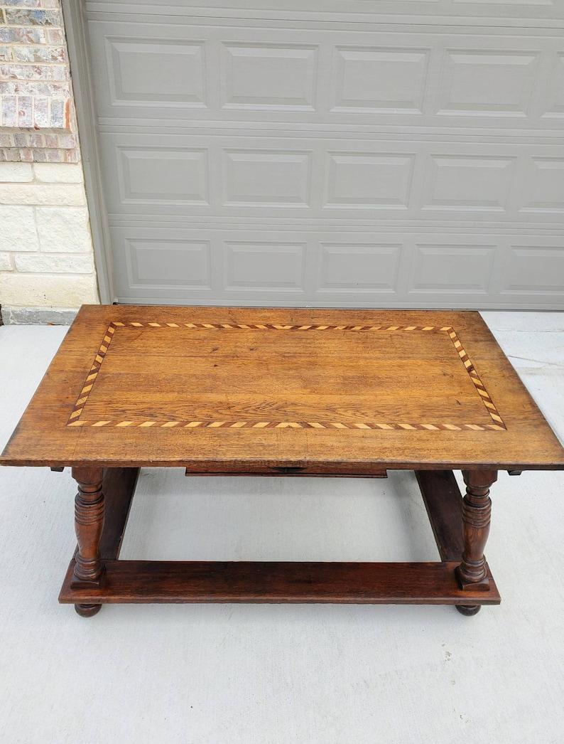 Antique Swiss Country Pay Table In Good Condition For Sale In Forney, TX