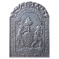 17th - 18th Century French 'The Vintage' Fireback / Backsplash