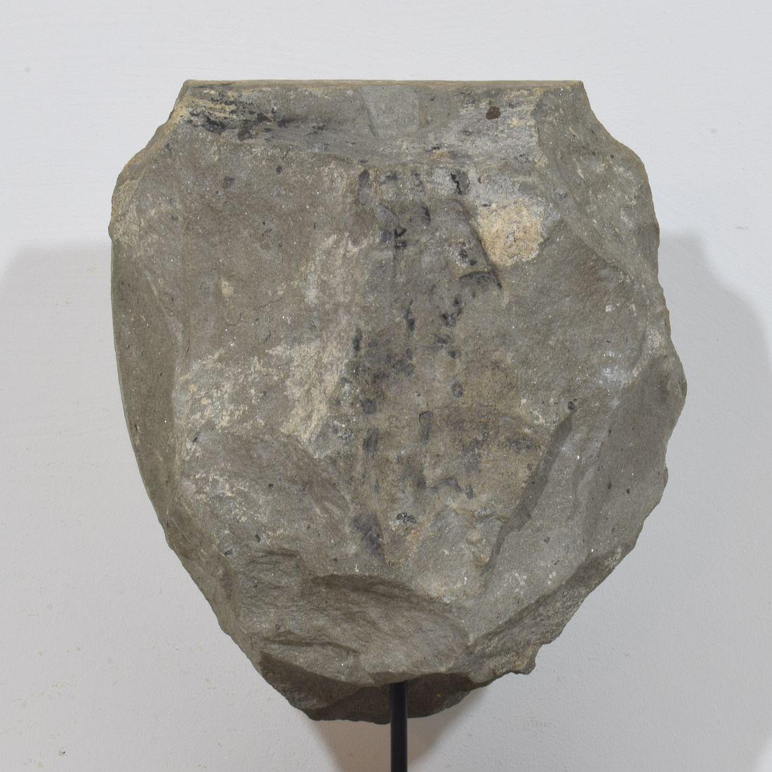 17th / 18th Century Italian Carved Stone Coat of Arms With Unicorn For Sale 4