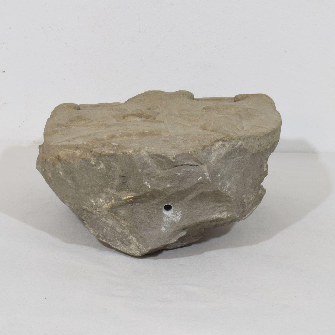 17th / 18th Century Italian Carved Stone Coat of Arms With Unicorn For Sale 12