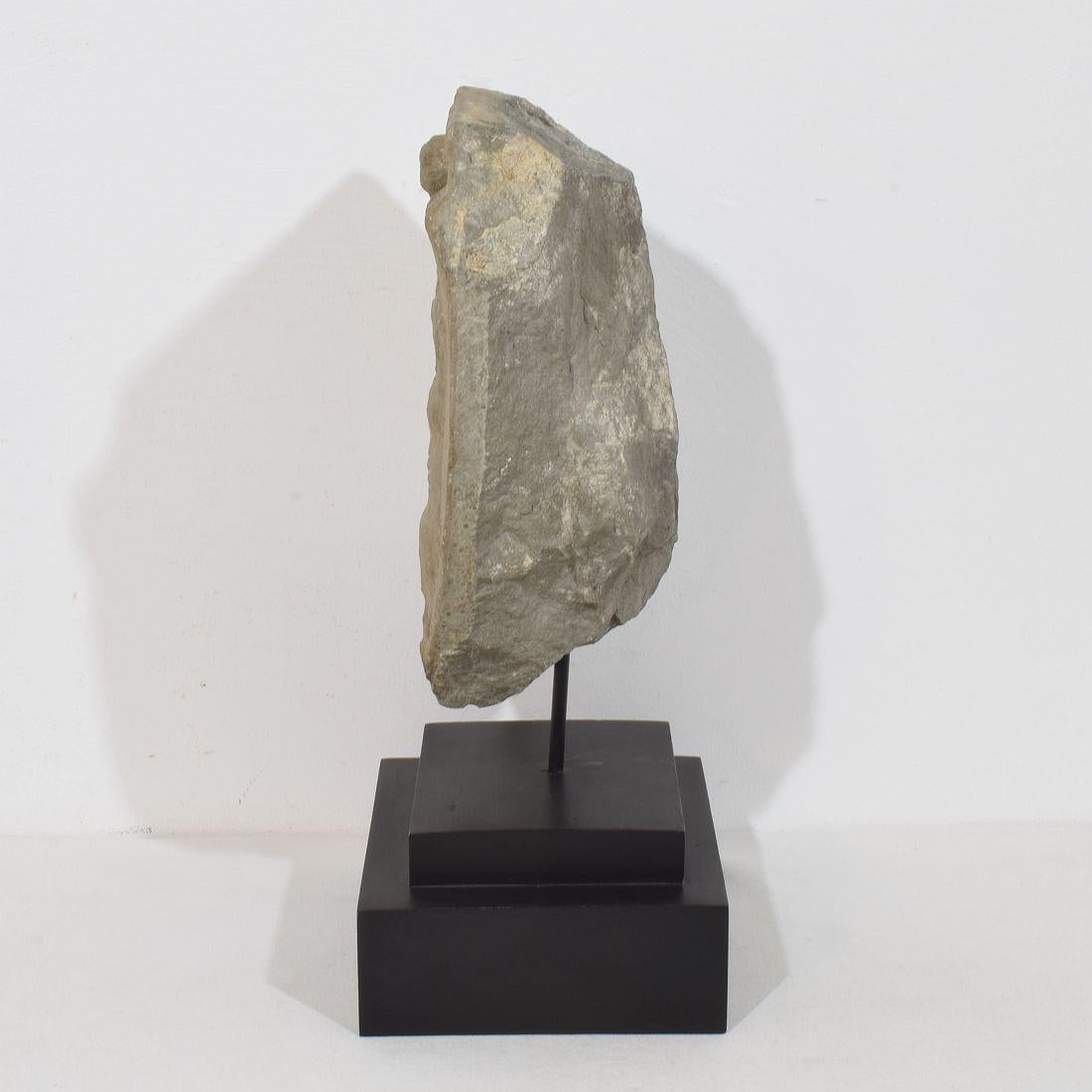 18th Century and Earlier 17th / 18th Century Italian Carved Stone Coat of Arms With Unicorn For Sale