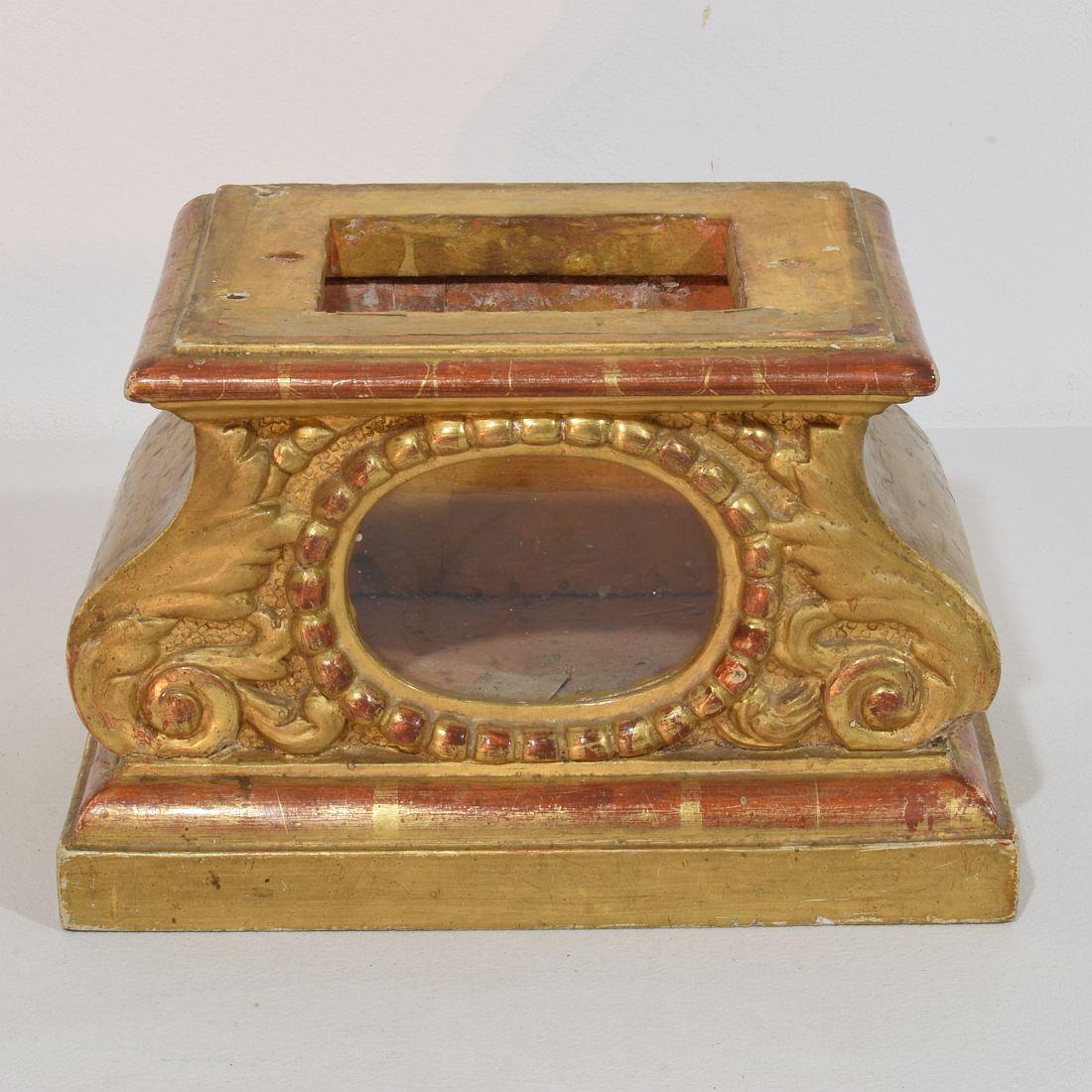Buste de saint en bois sculpté à la main, Italie 17e-18e siècle en vente 10