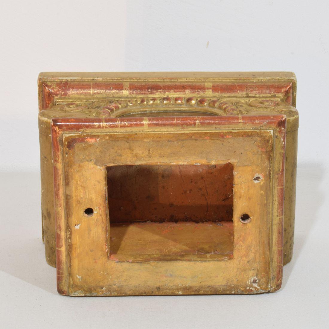 Buste de saint en bois sculpté à la main, Italie 17e-18e siècle en vente 11