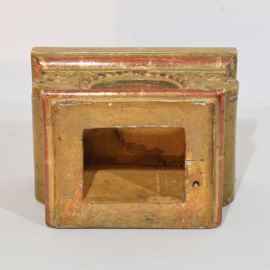 Buste de saint en bois sculpté à la main, Italie 17e-18e siècle en vente 11