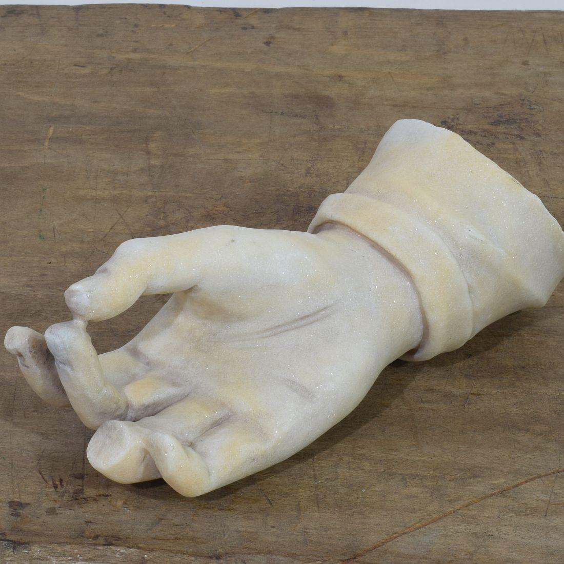 17th-18th Century Italian Marble Fragment of a Hand 5