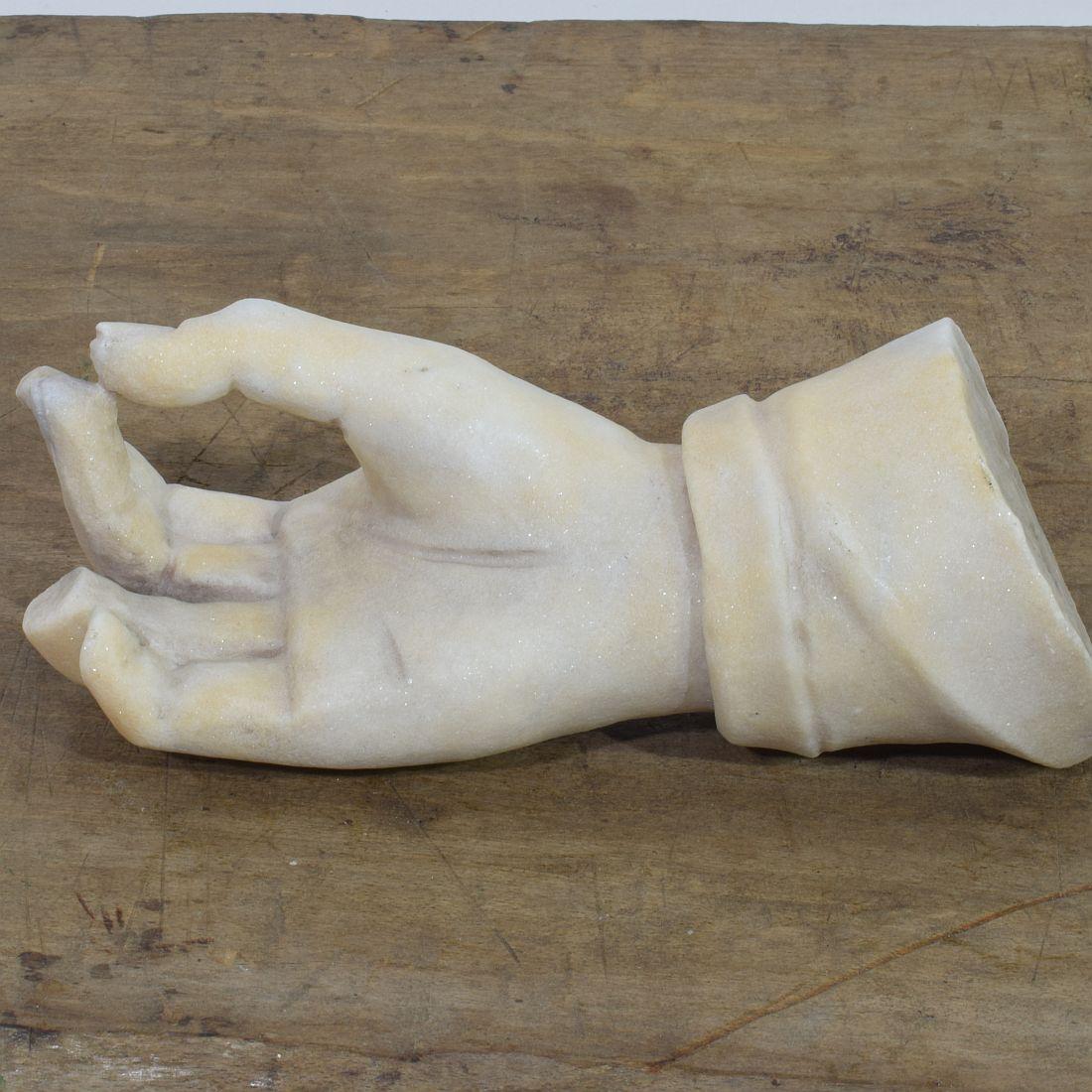 17th-18th Century Italian Marble Fragment of a Hand 6