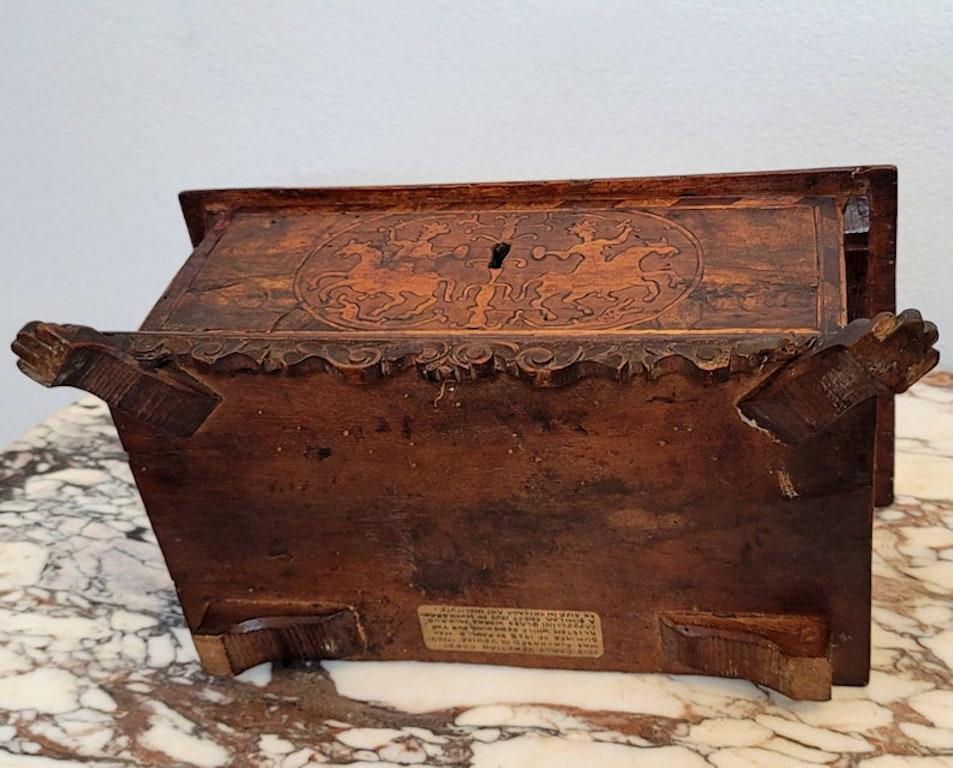 Boîte de table en marqueterie vénitienne italienne du 17ème-18ème siècle en vente 2