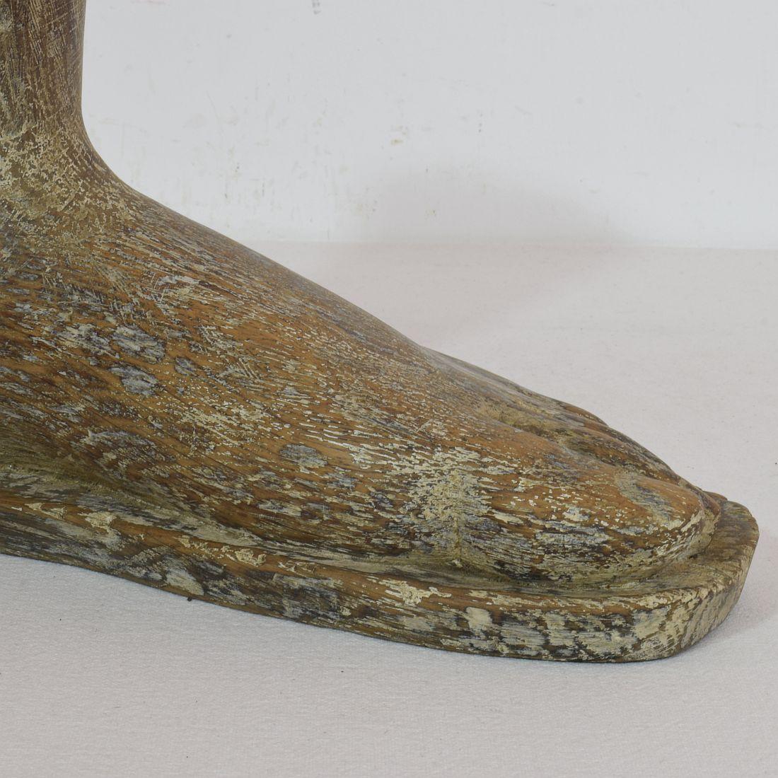 17th / 18th Century Italian Wooden Foot of a Santos 7