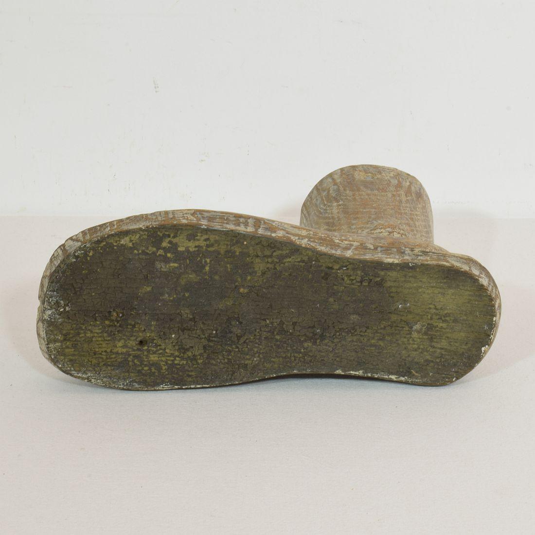 17th / 18th Century Italian Wooden Foot of a Santos 11