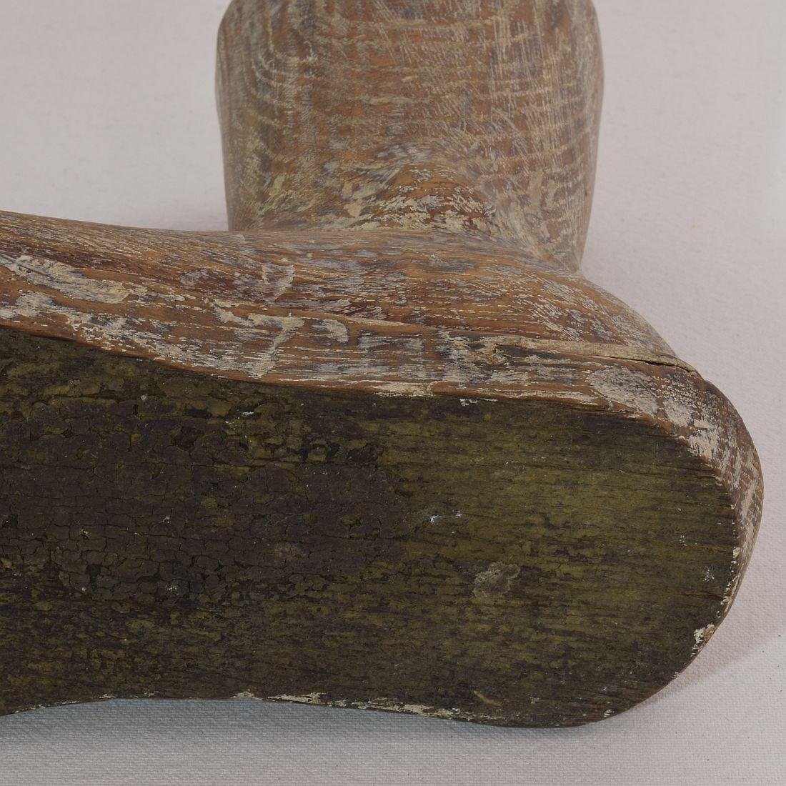 17th / 18th Century Italian Wooden Foot of a Santos 13