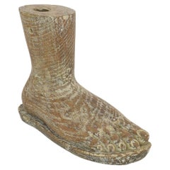 17th / 18th Century Italian Wooden Foot of a Santos