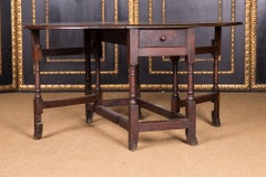 17th-18th Century, Original English Pembroke Folding Table Antique