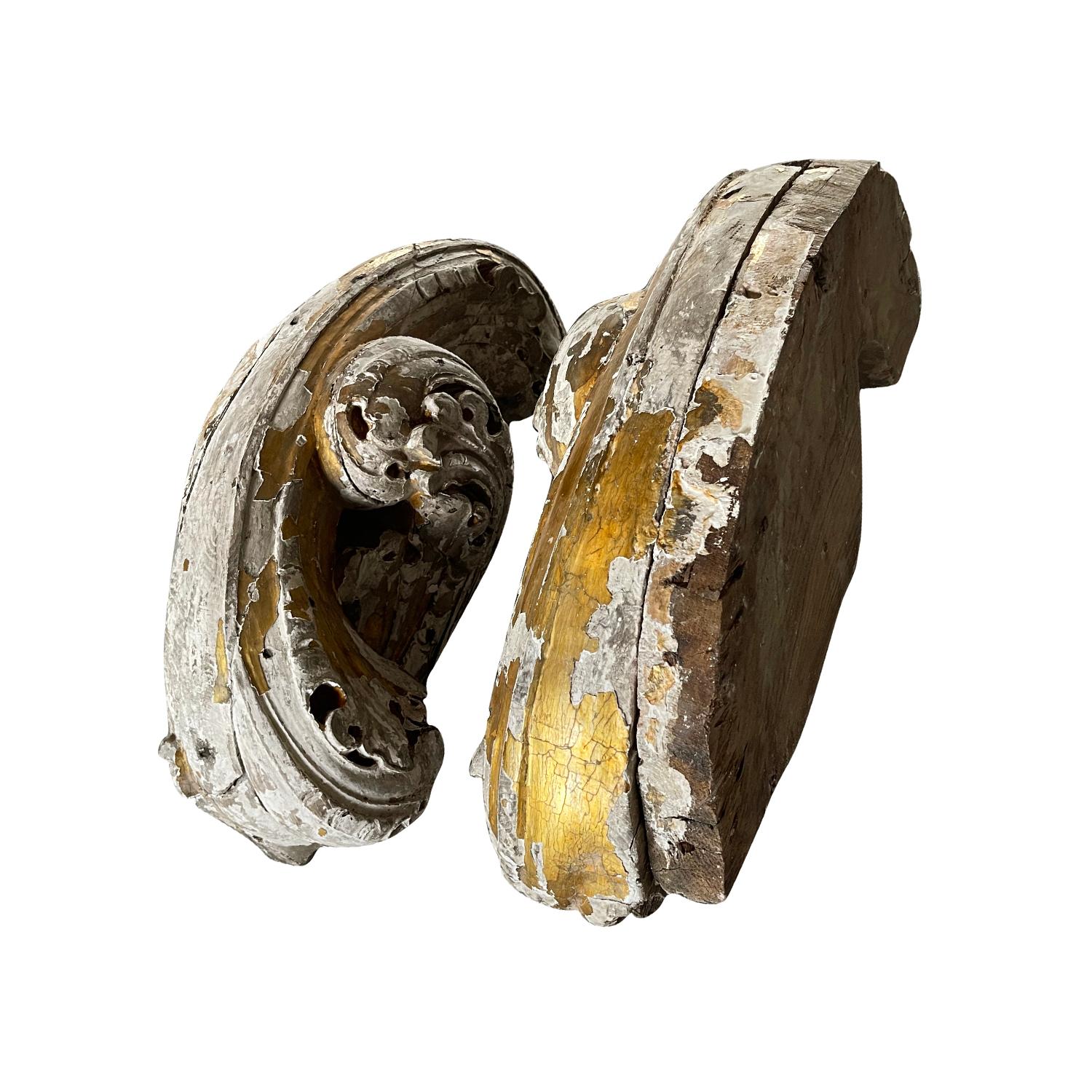 Barocco Coppia di rilievi da parete in pino barocco del XVII-XVIII secolo portoghese, pannelli in vendita