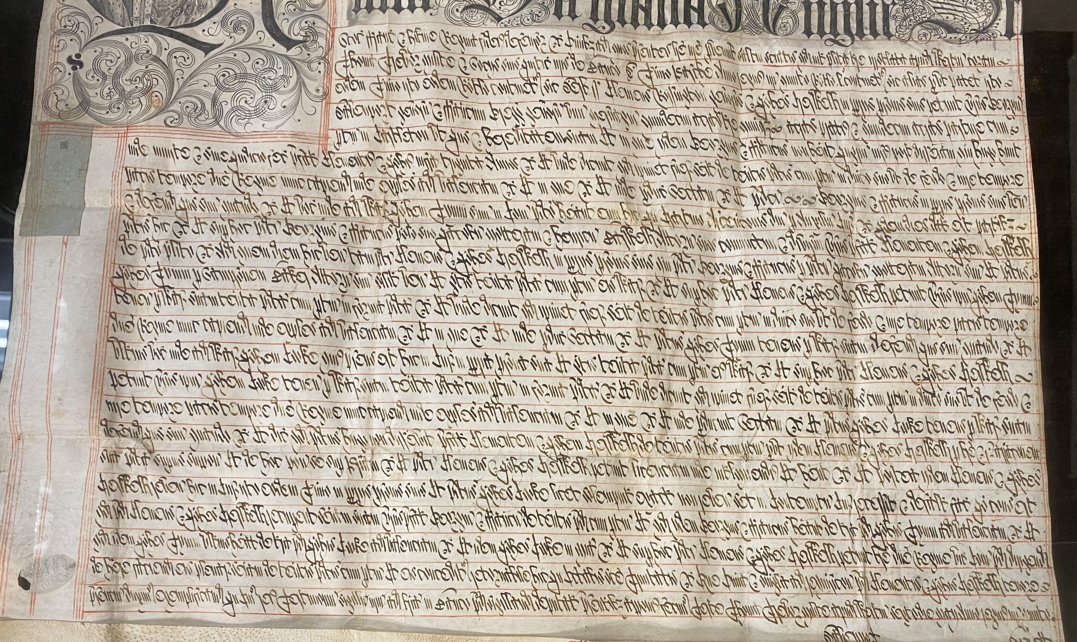 Lettres patentes du 17e/18e siècle de la Queen Anne sur Vellum avec Grand Sceau partiel Bon état - En vente à Milford, NH