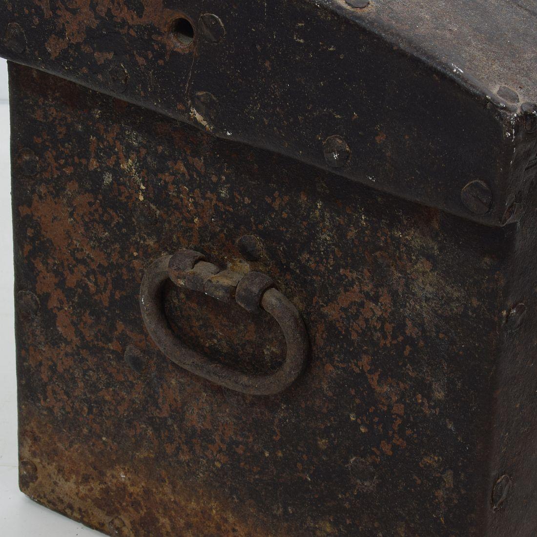 17th-18th Century Spanish Iron with Wood Strongbox 10
