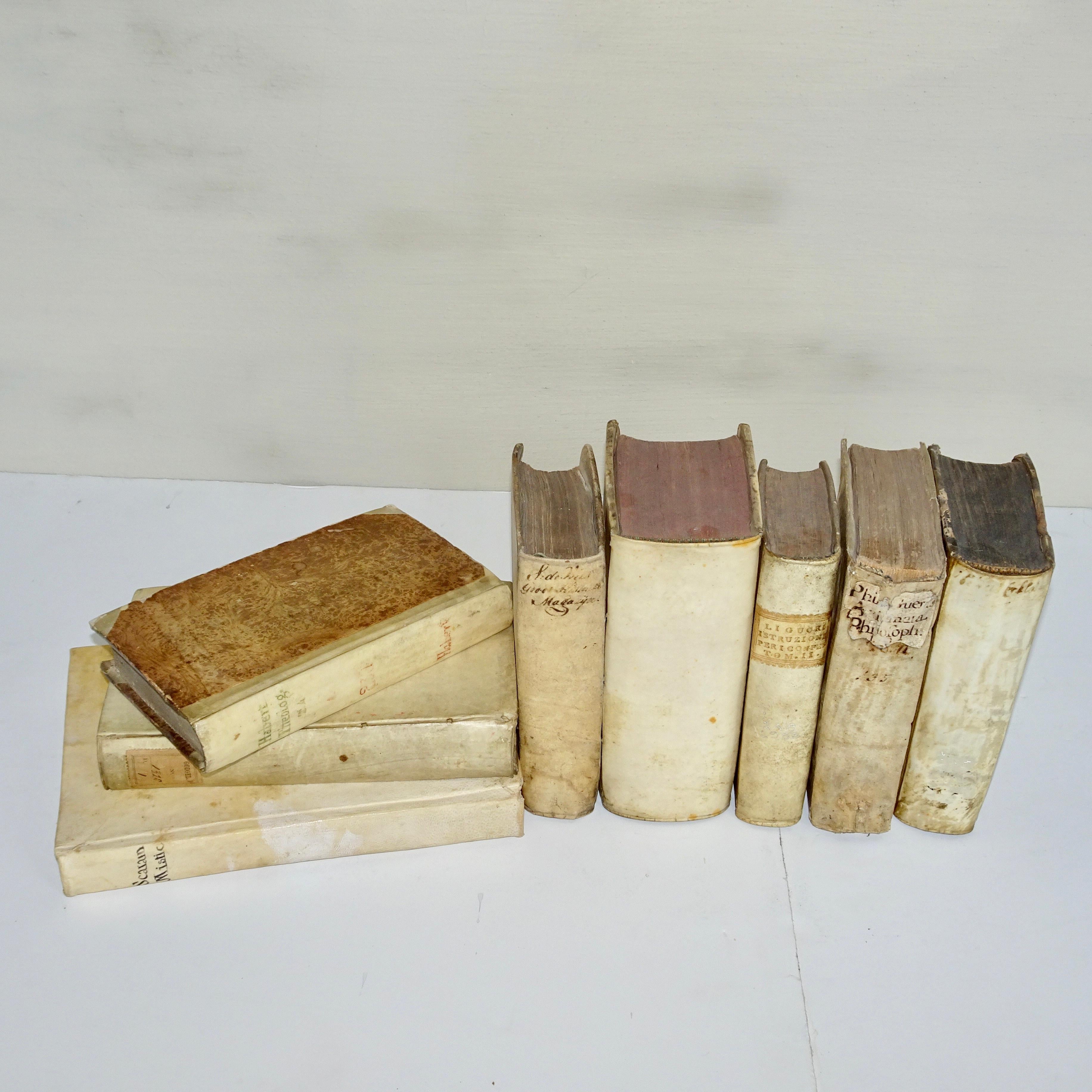 A very nice collection of vellum books from the 17th and 18th century in a set of eight books. All Vellum books on my site are on Sale