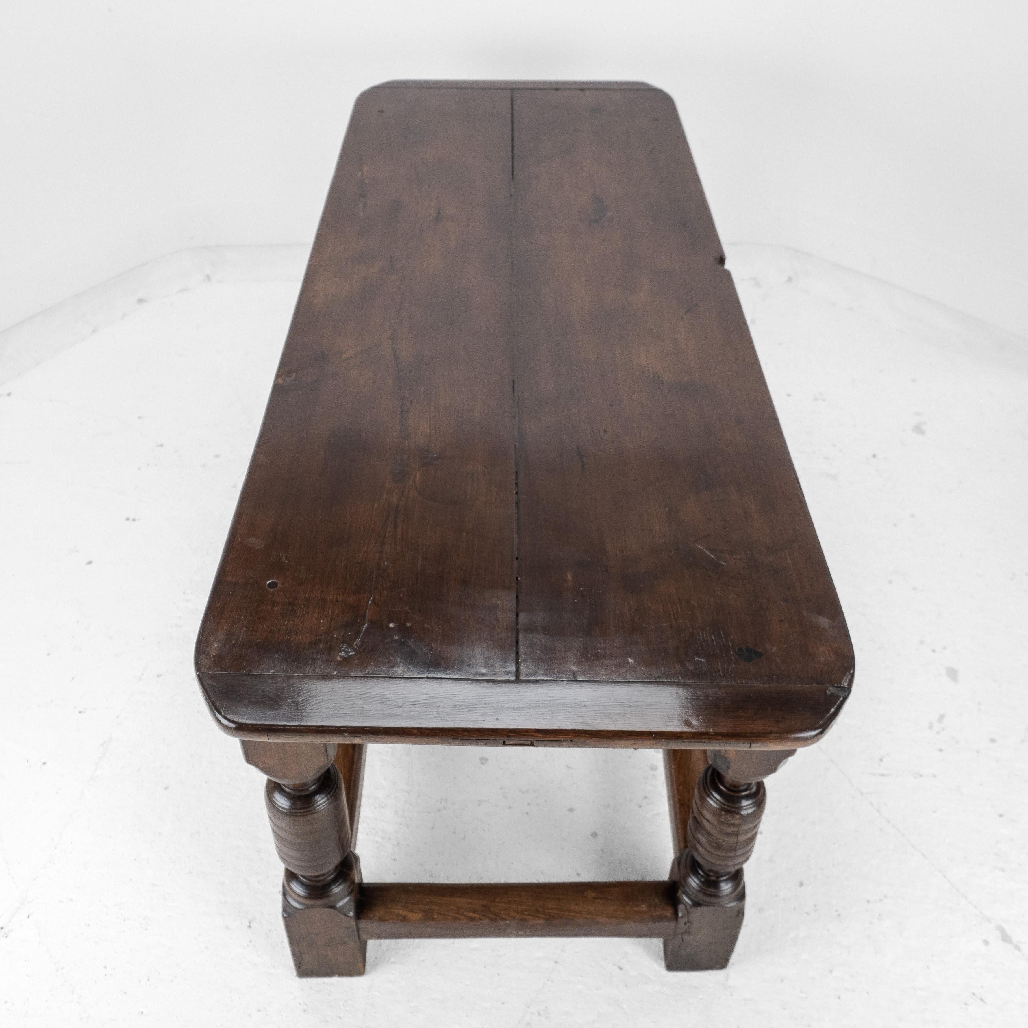 17th Century and Later Oak Refectory Dining Table For Sale 5