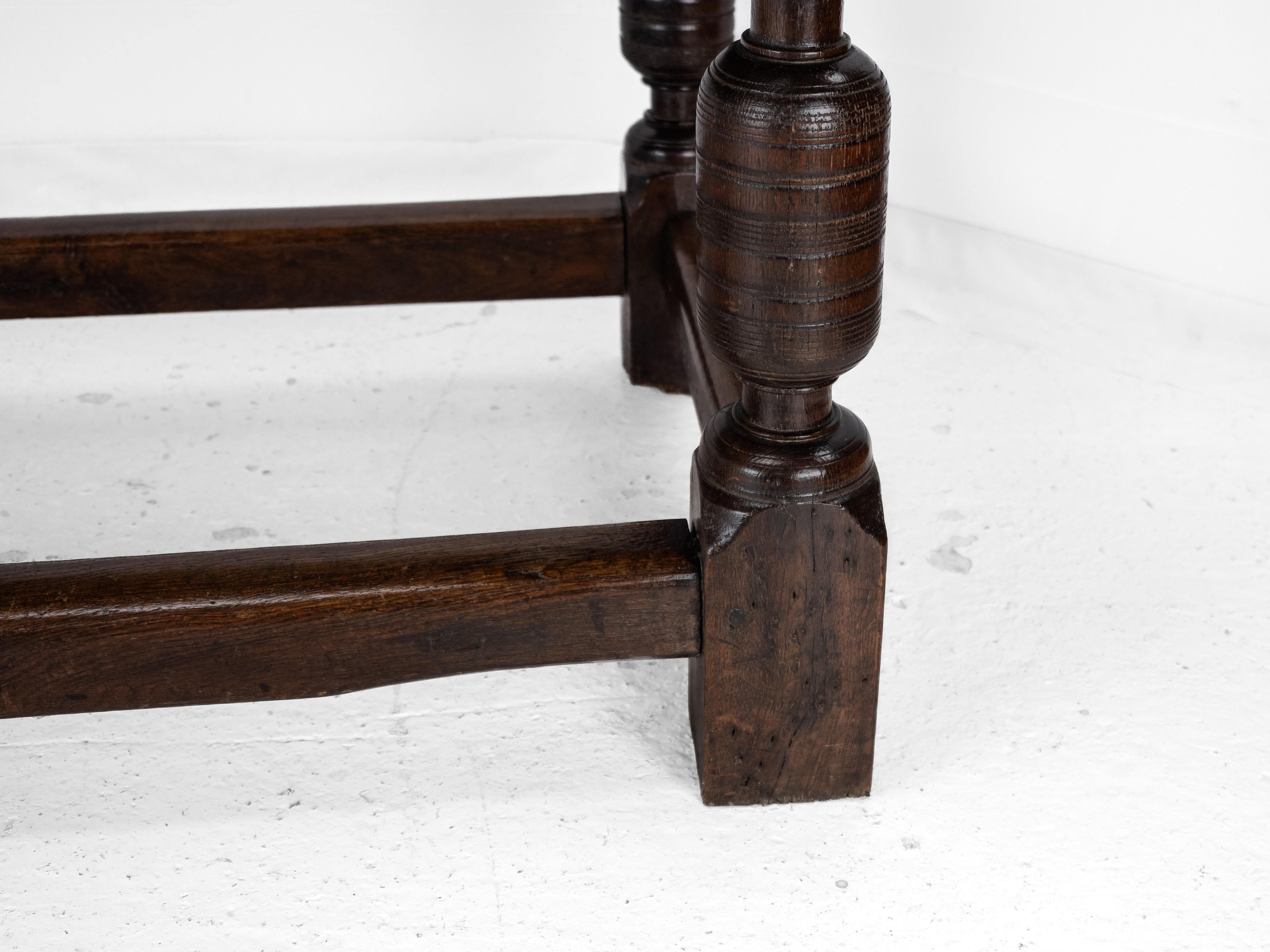 17th Century and Later Oak Refectory Dining Table For Sale 11