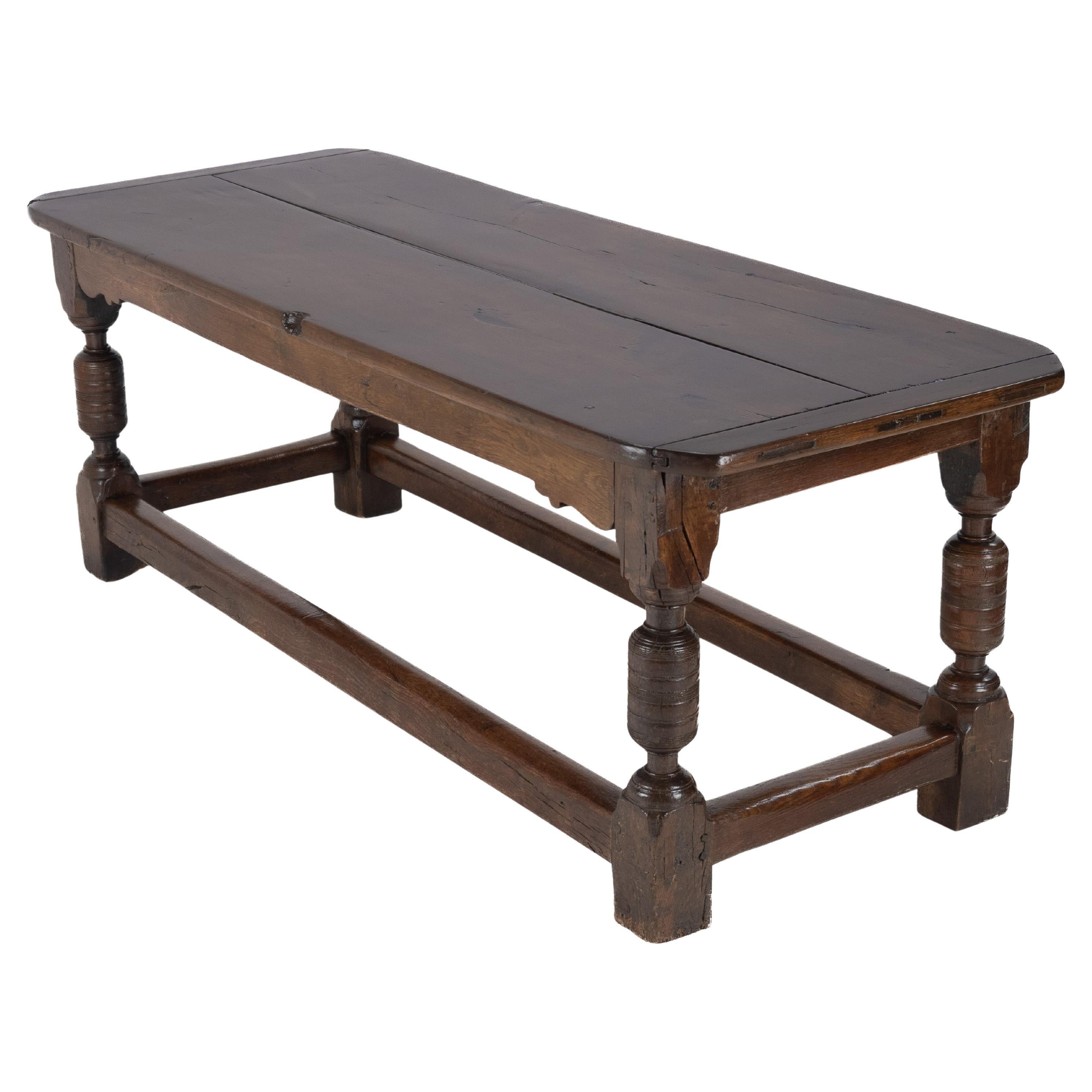 17th and 18th Century Oak Refectory Dining Table (Carolean, Jacobean, Georgian)