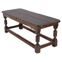 17th and 18th Century Oak Refectory Dining Table (Carolean, Jacobean, Georgian)